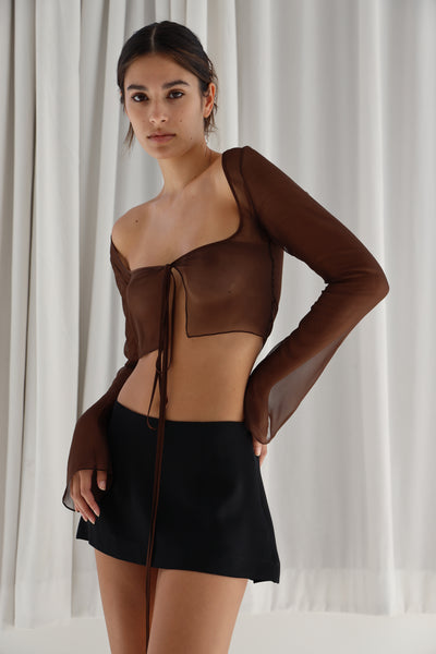 corset cover brown mirror palais
